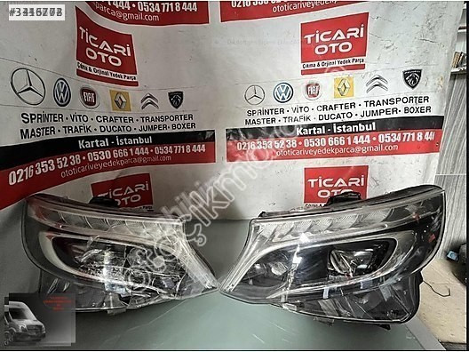MERCEDES VİTO MYBAH ÖN SAĞ-SOL ÖN FAR 2018-2020 MODEL