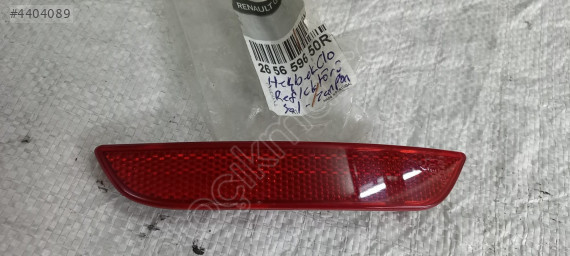 Clio hb arka tampon reflektörü sol OEM 265659650R sıfır orj