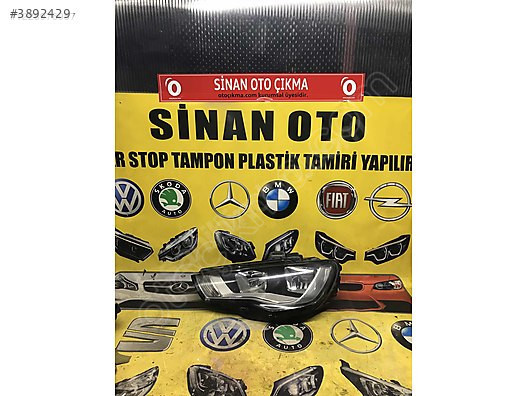 AUDİ A3 2013 2016 SOL DUZ FAR ORJİNAL ÇIKMA TEMİZ