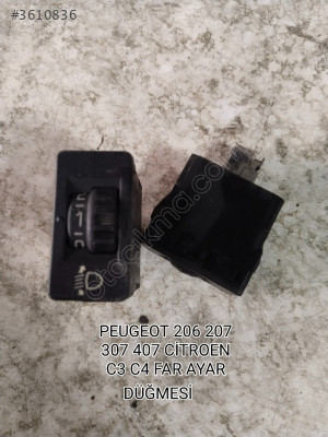 PEUGEOT 206 207 307 407 ORJİNAL FAR AYAR DÜĞMESİ