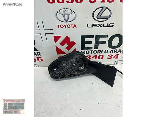 TOYOTA YARİS SAĞ AYNA ÇIKMA ORJİNAL YEDEK PARÇA 12-16