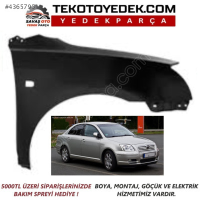 AVENSİS ÖN ÇAMURLUK SAĞ SOL 2003 2004 2005 2006 / KAMPANYA