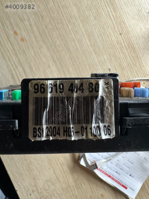 Peugeot 307 bsi beyni orjinal sökme 9661940480 H05