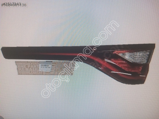 265502533R SAG STOP BAGAJ KP MEGANE IV SEDAN ORJ SIFIR