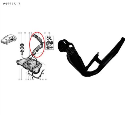 7700845020 CLİO 1.9 YAKIT DOLUM BORUSU