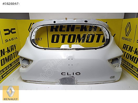 Renkay'dan Renault Clio 4 Orjinal Beyaz Çıkma Bagaj Kapak