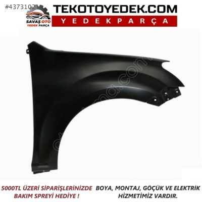 DMAX 4X2 ÖN ÇAMURLUK SAĞ SOL 2012 2013 2014 2015 2016 2017