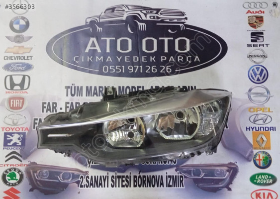 BMW F30 ORJİNAL ÇIKMA SOL FAR