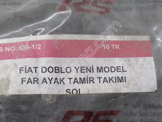Doblo 2010 sonrası doblo sağ sol far ayak tamir takımı