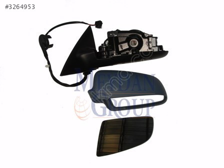 AUDI A6- 05/09; KAPI AYNASI SOL ELEKTRİKLİ/ISITMALI/GRİ KAPAKL