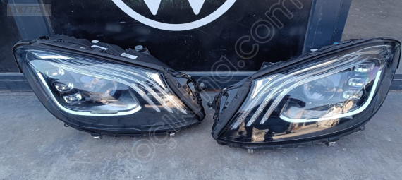 MERCEDES S W222 ÇIKMA ORJİNAL HATASIZ SAĞ SOL FAR MULTIBEAM