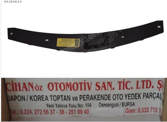 TOYOTA COROLLA PANJUR ÜST BAKALİTİ KAMERASIZ