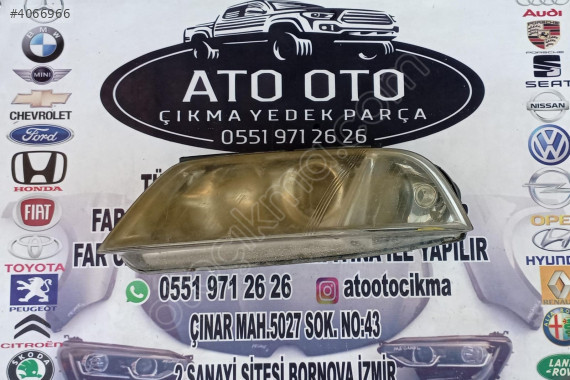 VOLKSWAGEN PASSAT B 5.5 ORJİNAL CIKMA SOL FAR