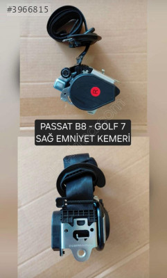 PASSAT B8 ÖN EMNİYET KEMERİ SAĞ GOLF 7 7,5 2015 SIFIR 3G1857706D