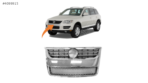 7L6853651L VW TOUAREG 2007-2010 ÖN PANJUR MAT KROM