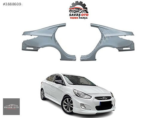 ACCENT BLUE ARKA ÇAMURLUK SAĞ SOL 2010+ ADET FYT 71504-0UC00