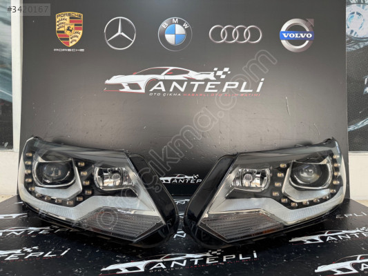 VOLKSWAGEN TİGUAN SAĞ SOL FAR MERCEKLİ LEDİ 2012-2015 ÇIKMA