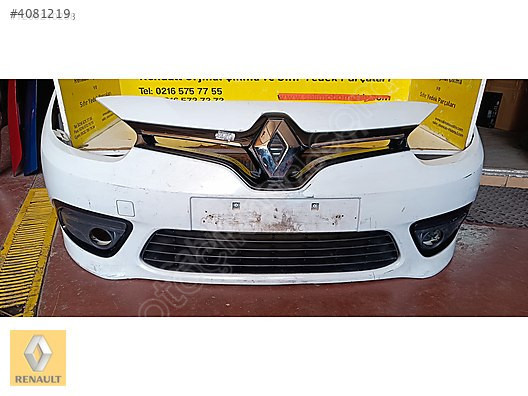 RENAULT FLUENCE ÇIKMA ORJİNAL BEYAZ ÖN TAMPON VE DİGERLERİ