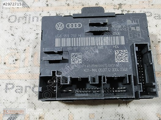 VW AUDİ A6 C7 A7 KAPI KONTROL MODÜLÜ BEYNİ 4G8959793H 4G8959793F