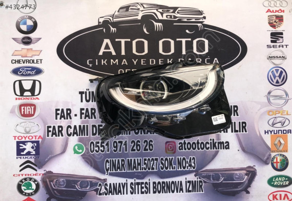 FİAT 500 E ORJİNAL ÇIKMA SAĞ FAR