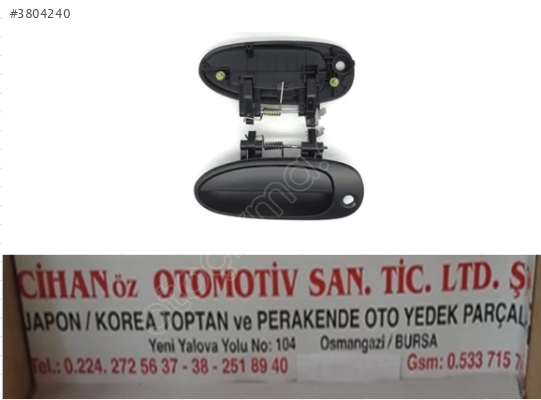 KİA SEPHİA DIŞ KAPI KOLU ÖN SAĞ SEPHİA 1998-2002 0K2A172410