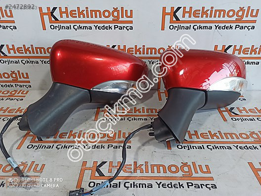 Renault Clio 4 Kırmızı Sol Elektrikli Orjinal Dikiz Aynas