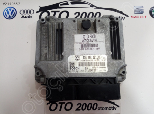 03G906021MM VOLKSWAGEN TOURAN 1.9 TDI BXE MOTOR BEYNİ ÇIKMA