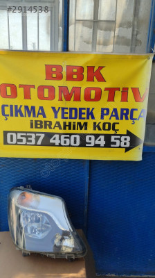 mercedes sprinter çıkma sağ ön far orijinal ürün