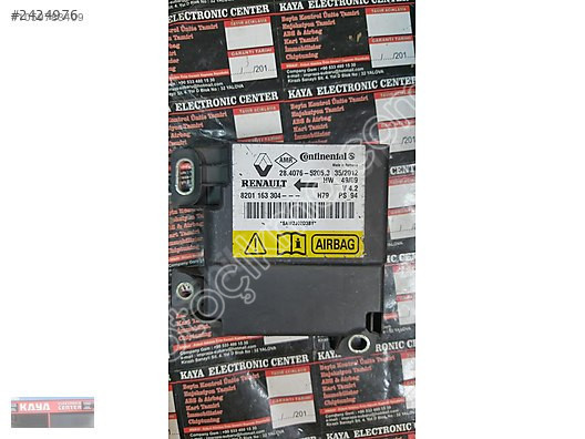 8201163304 DACİA DUSTER AİRBAG BEYNİ