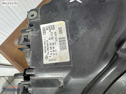 4E0941004J AUDİ A8 SAĞ FAR ORİJİNAL