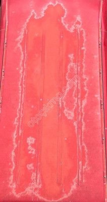 Fiat scudo tavan direklerden kesme camlı kırmızı renk 2000
