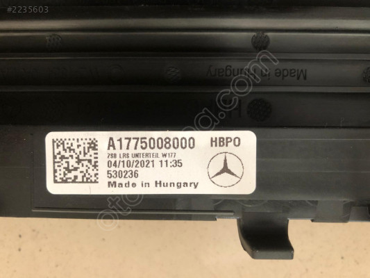 MERCEDES CLA W118 W177 W247 RADYATÖR HAVALANDIRMA 1775008000