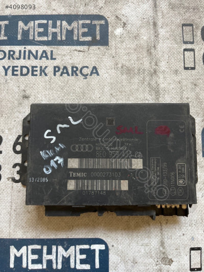ÇIKMA AUDI A4 8E0 959 433 CA 8E0959433CA KONFOR KONTROL MODÜLÜ