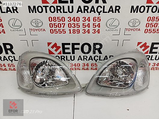 TOYOTA YARİS SIFIR SAĞ FAR 99-02 OEM NO: 81110-52021