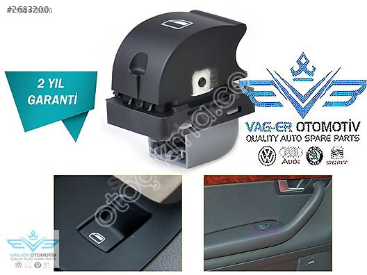 AUDİ R8 2007-2012 ÖN SAĞ CAM AÇMA DÜĞMESİ TUŞU 8E0959855A