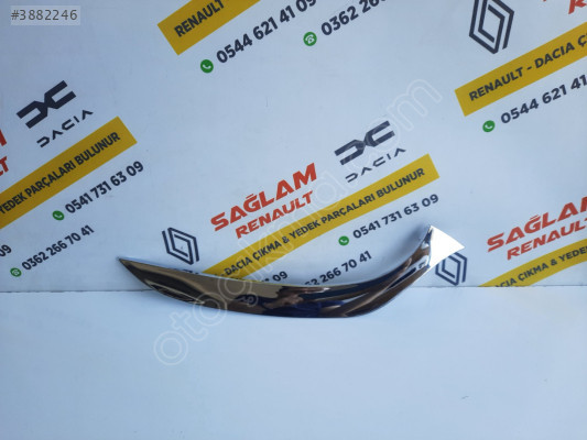 Clio 4 Sıfır İthal Sağ Far Alt Çıtası Far Kaşı Nikelajlı Krom