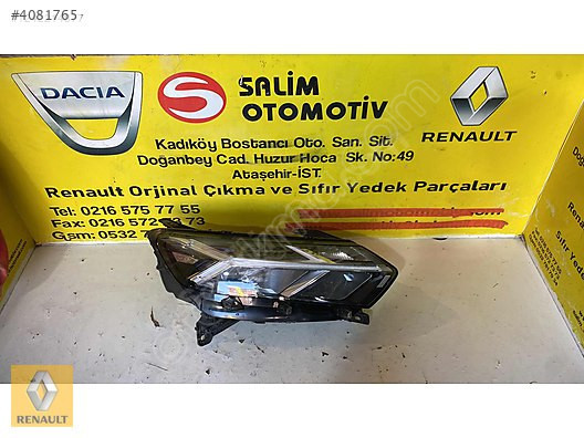 DACİA SANDERO STEPWAY ÇIKMA ORJİNAL SAĞ FAR VE DİĞER PARÇALARI