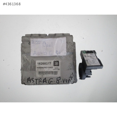 16268377 Opel Astra G 1.6 Motor Beyni Komple Seti