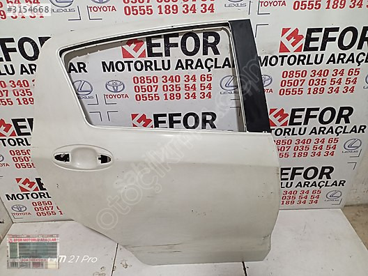 TOYOTA YARİS SAĞ ARKA KAPI ÇIKMA ORİJİNAL PARÇA 2012-2018
