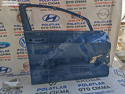 Volkswagen Golf 7 ön sağ kapı orijinal göçük hasarlı