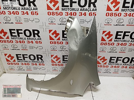 TOYOTA AURİS SOL ÖN ÇAMURLUK ÇIKMA ORİJİNAL PARÇA 2007-2010