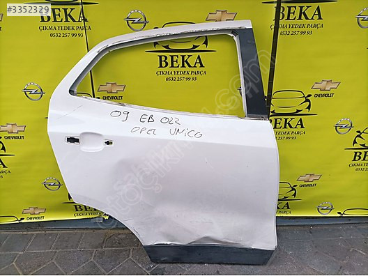 OPEL MOKKA SAĞ ARKA KAPI BEYAZ ÇIKMA ORJİNAL YEDEK PARÇA
