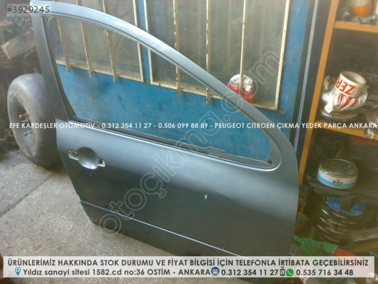 PEUGEOT 307 ÇIKMA SAĞ ÖN KAPI