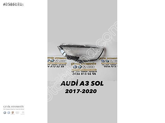 AUDİ A3 2017-2020 SOL FAR CAMI
