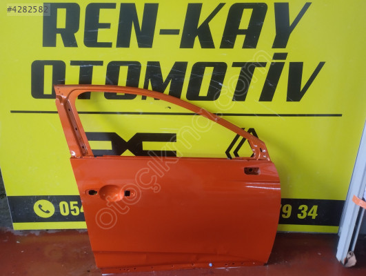 801100754R RENAULT CLİO 5 SAĞ ÖN KAPI TURUNCU ORJ ÇIKMA RENKAY