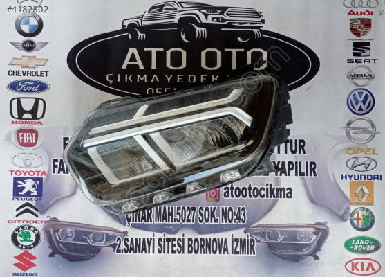 DACİA DUSTER ORJİNAL ÇIKMA SOL FAR D