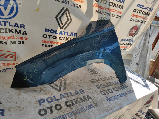Skoda karog ön sol çamurluk Orjinal göçük hasarlı
