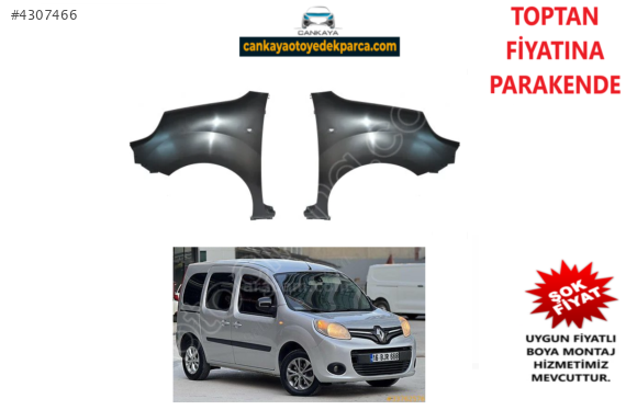 RENAULT KANGO 2012 ÖN ÇAMURLUK SAĞ/SOL SIFIR ADET FIYAT 63101136