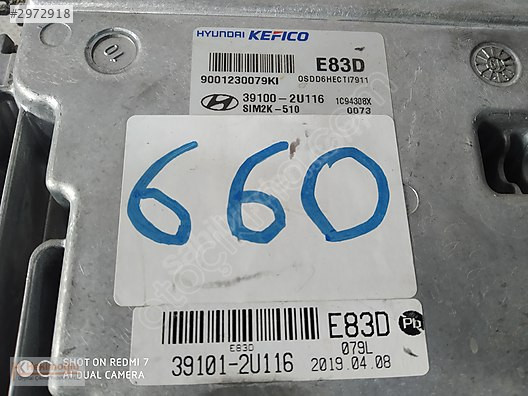 HYUNDAİ KONA MOTOR BEYNİ 39100-2U116