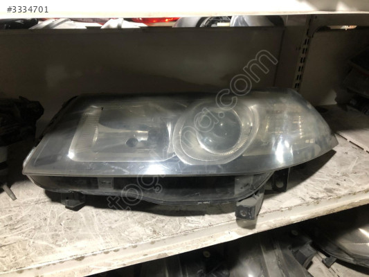 RENAULT MEGANE 2 SİYAH NİKELAJ MERCEKLİ SOL FAR